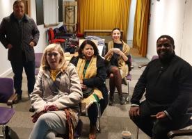 Some of our new members arriving
